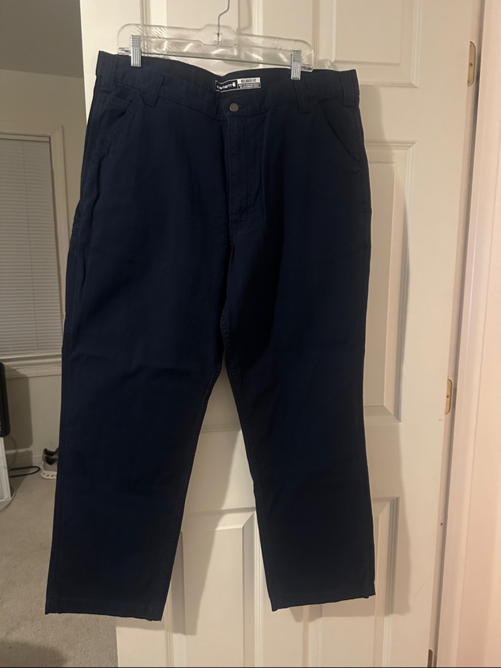Carhartt Navy Straight-Leg Chinos